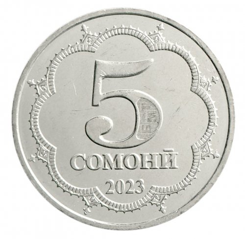 5 somoni new 2023 tajikistan