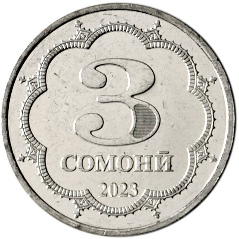 3 somoni new 2023 tajikistan