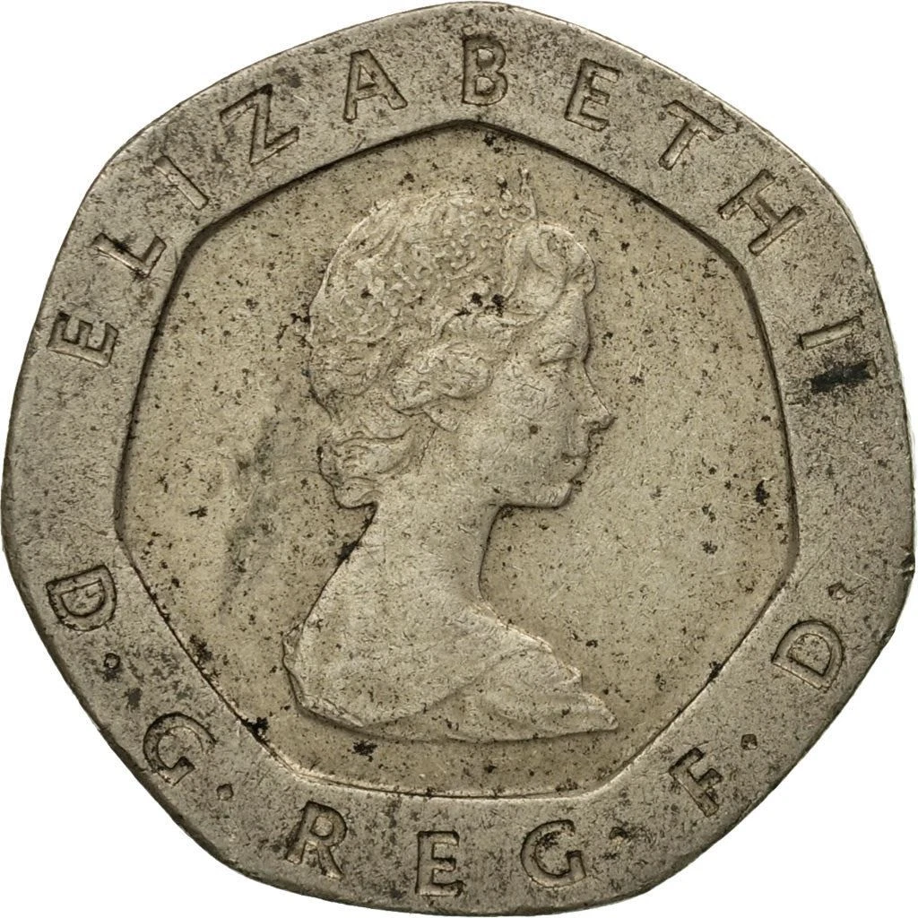 20 pence 2 used 1984 dos united kingdom