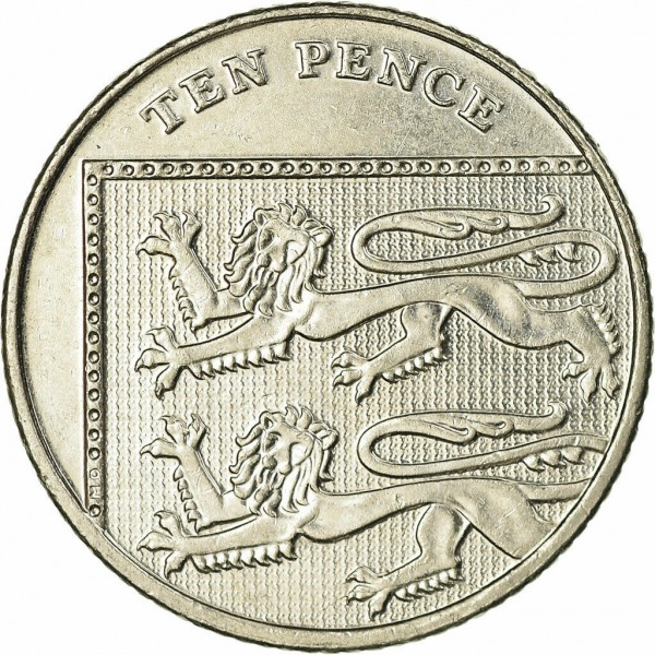10 pence new 2014 united kingdom