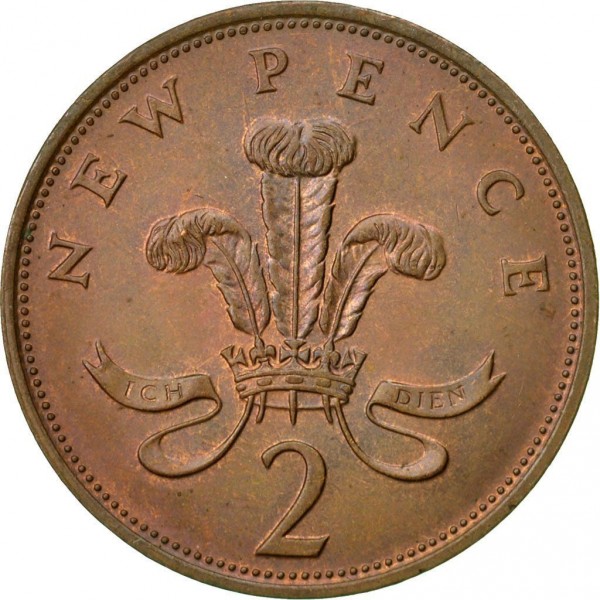 2 pence good 1981 united kingdom