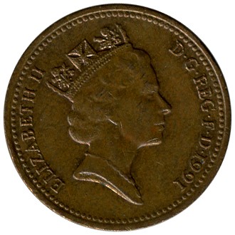 1 penny 2 used 1998 dos united kingdom