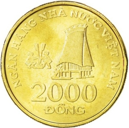 2000 dong new 2003 vietnam