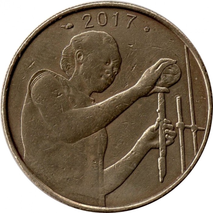 25 francs used 2017 dos west africa