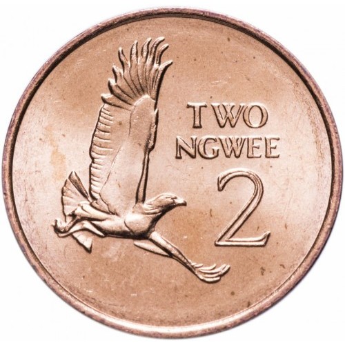 2 ngwee good 1983 zambia