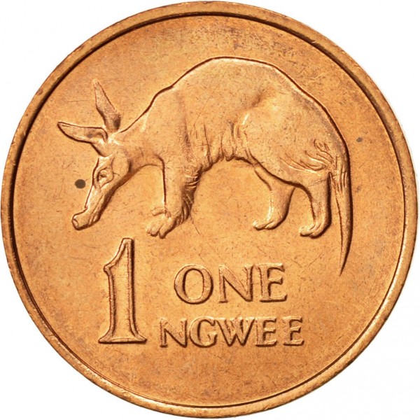 1 ngwee good 1983 zambia