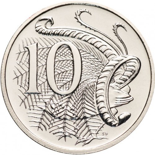 10 cents new 2010 australia