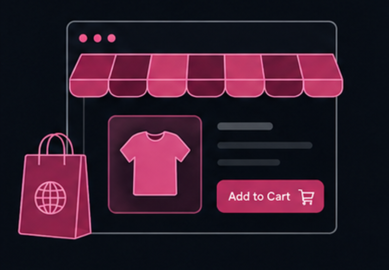 Customer Online Stores illustration