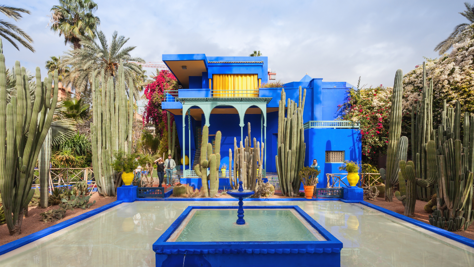 Paysage marocain avec architecture traditionnelle