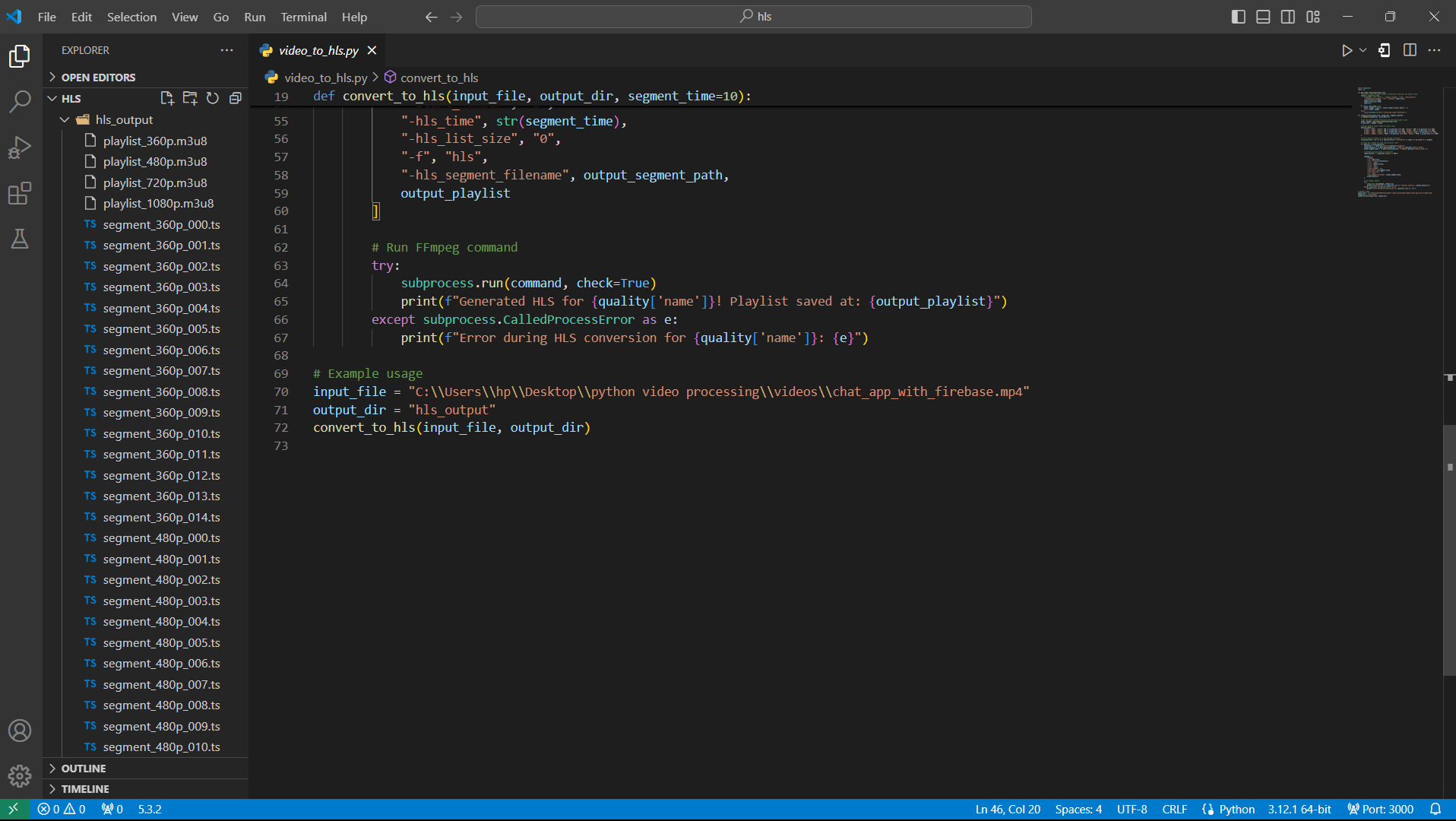 Creating Adaptive Video Streams with HLS and FFmpeg in Python