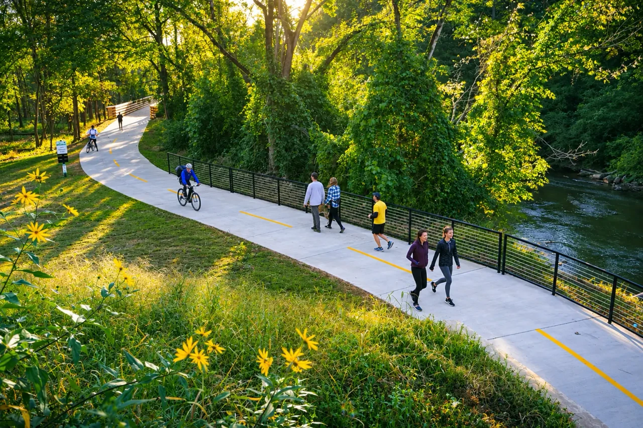 Nature Walking & Cycling Track at Haute Eden Valley, Shahpura