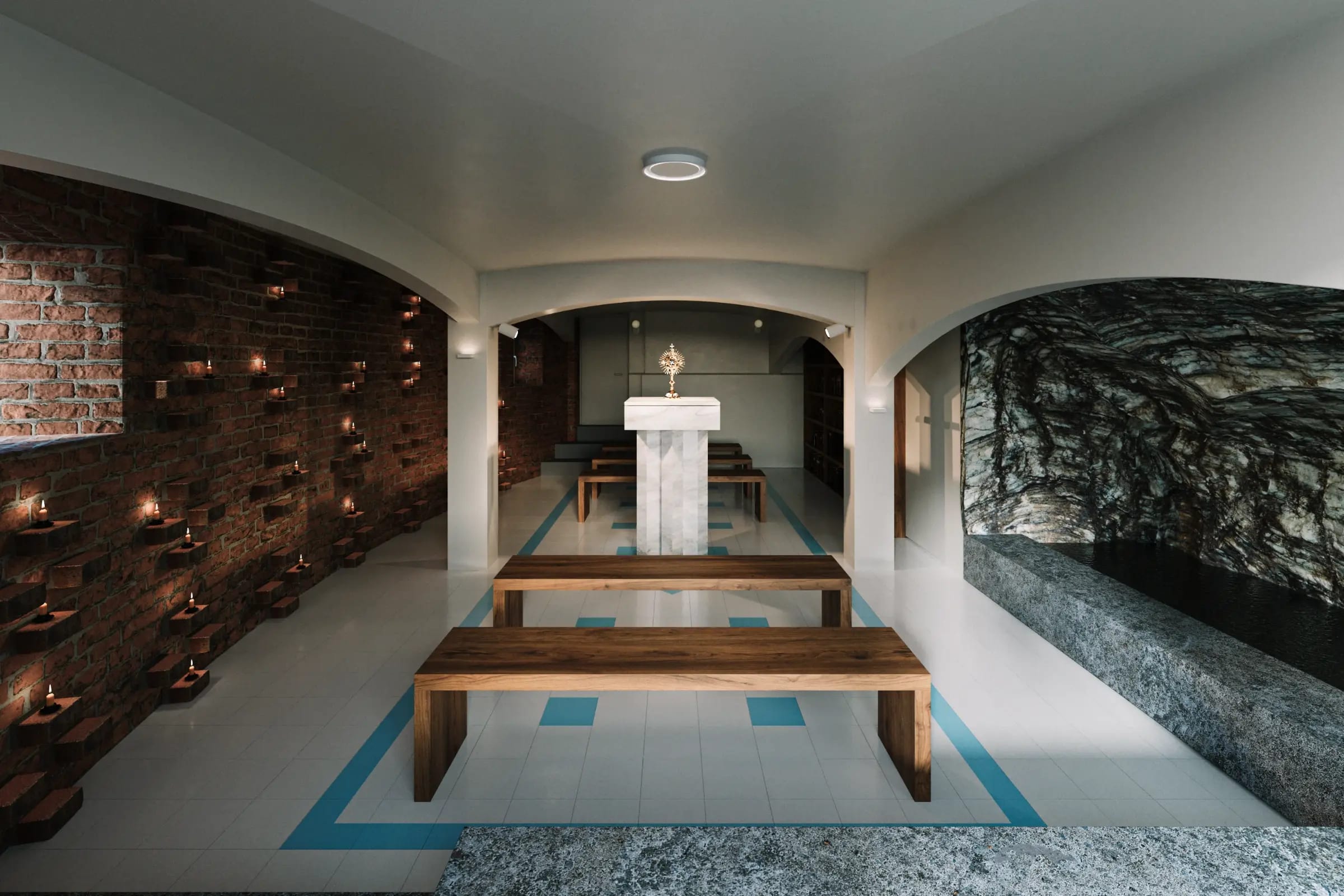 Capilla de Adoración Perpetua — render