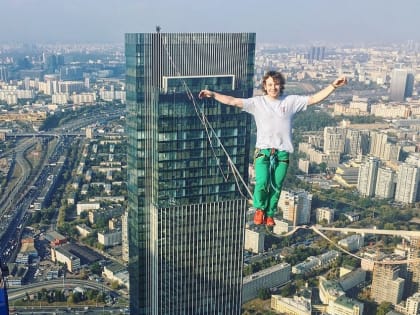 Канатоходец из Екатеринбурга попал в Книгу рекордов Гиннеса