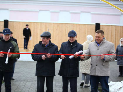 Альберт Абзалов принял участие в открытии спортивной площадки в селе Криулино