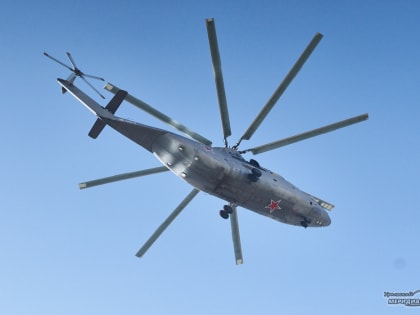 Самый большой в мире вертолёт Ми-26Т приземлился в Быньгах под Нижним Тагилом