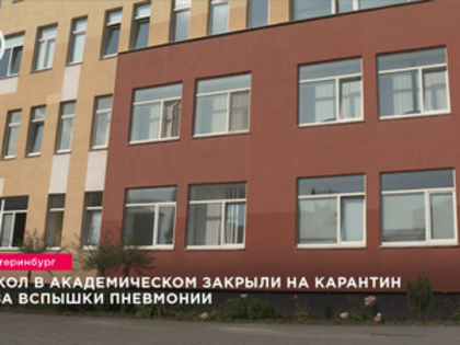 Ситуация с пневмонией в школах Академического района