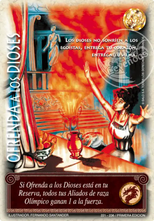 Ofrenda a los Dioses