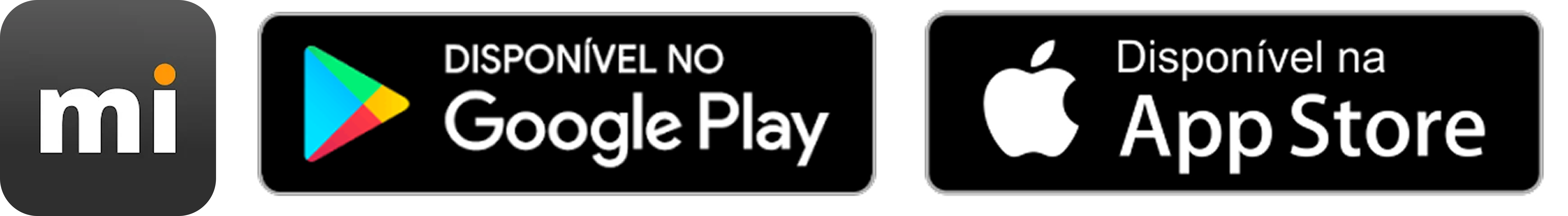 Disponível na App Store e Google Play