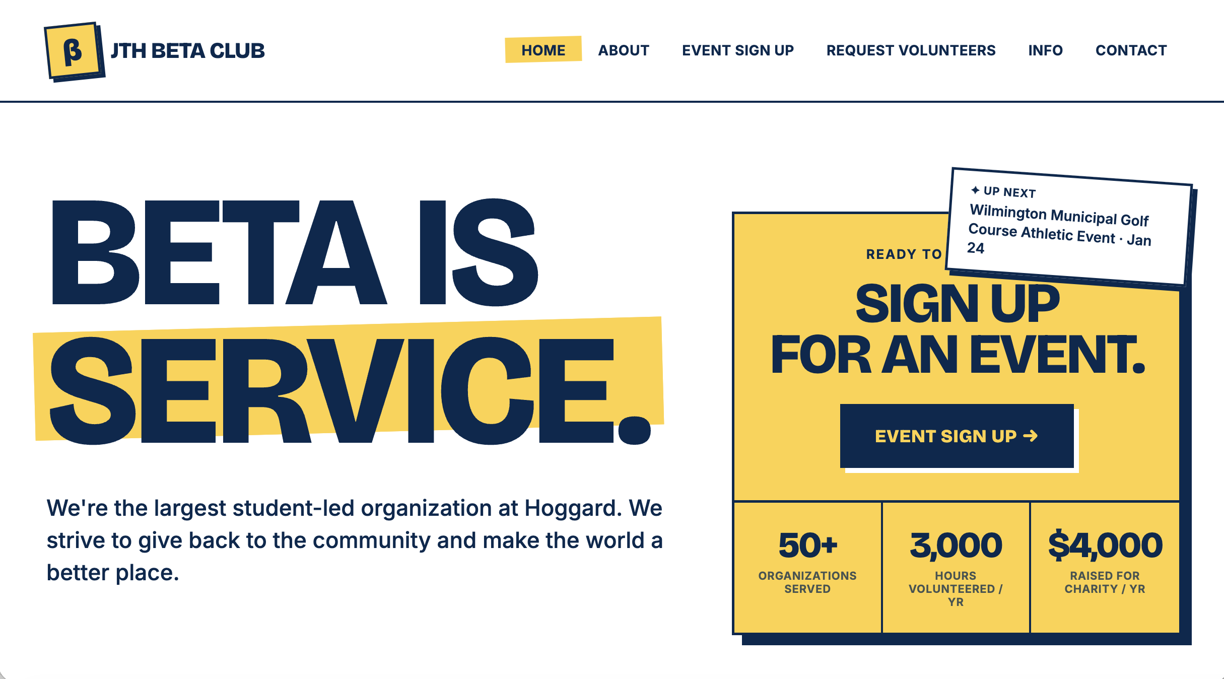 Beta Club website