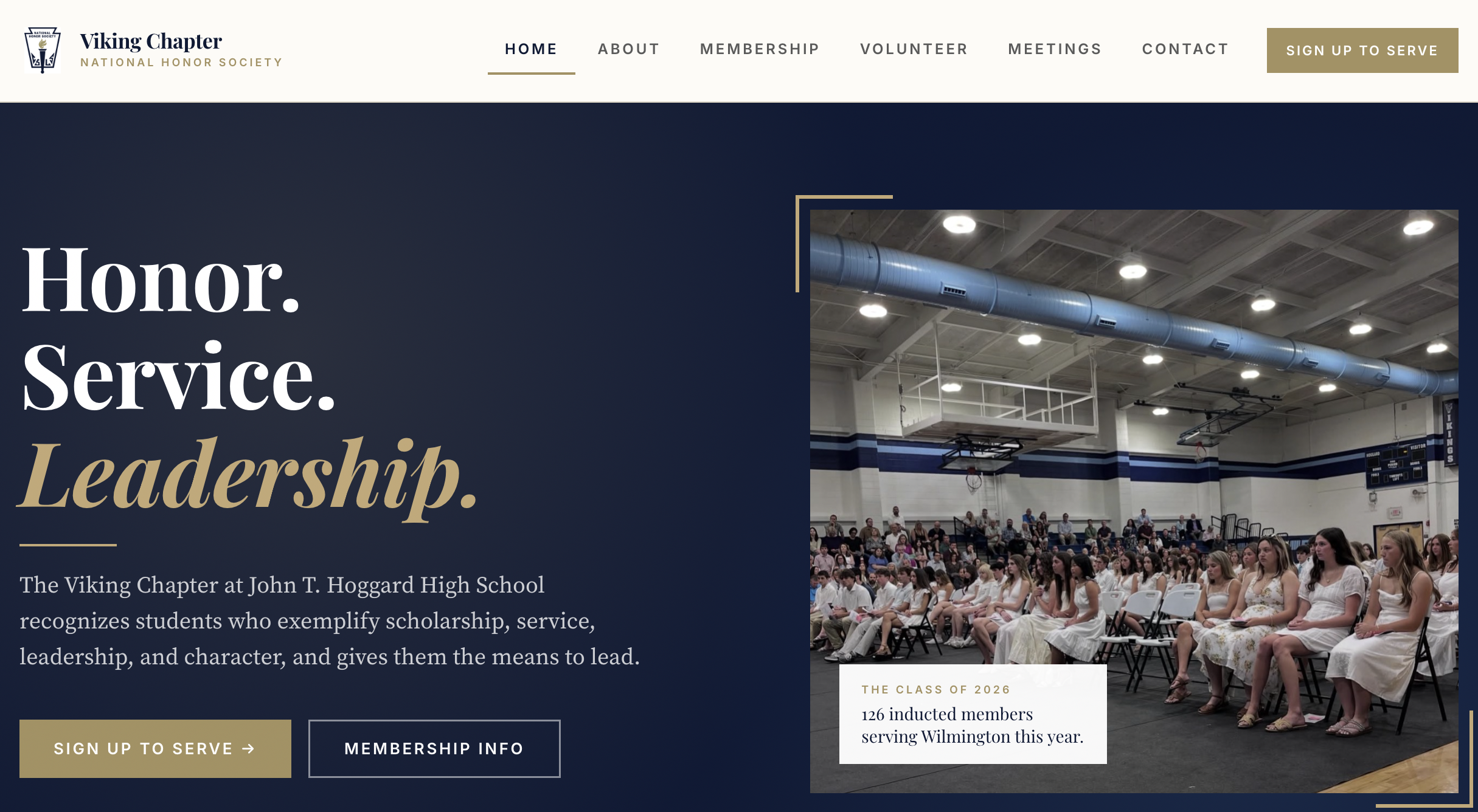NHS chapter website