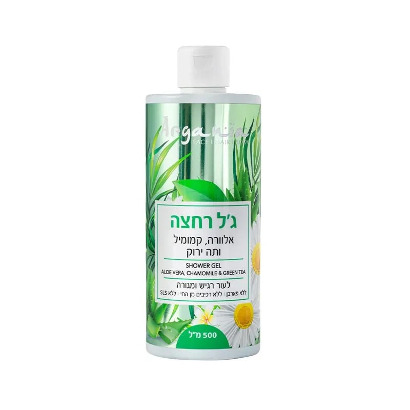 ג'ל רחצה אלוורה קמומיל ותה ירוק (500 מ"ל)
