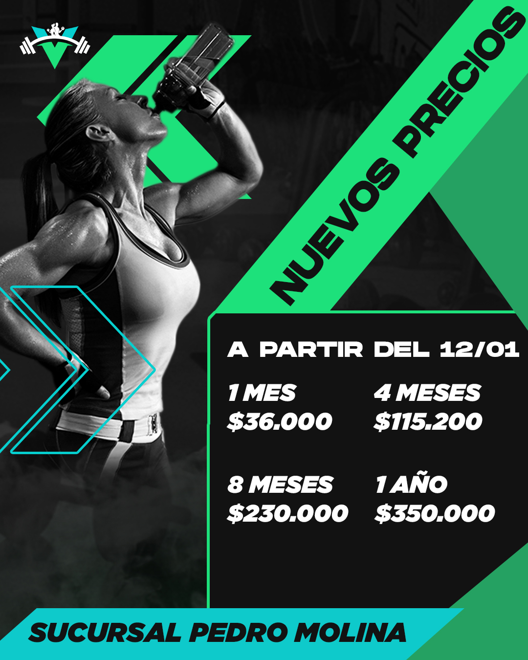 Flyer Precios GYM 2026