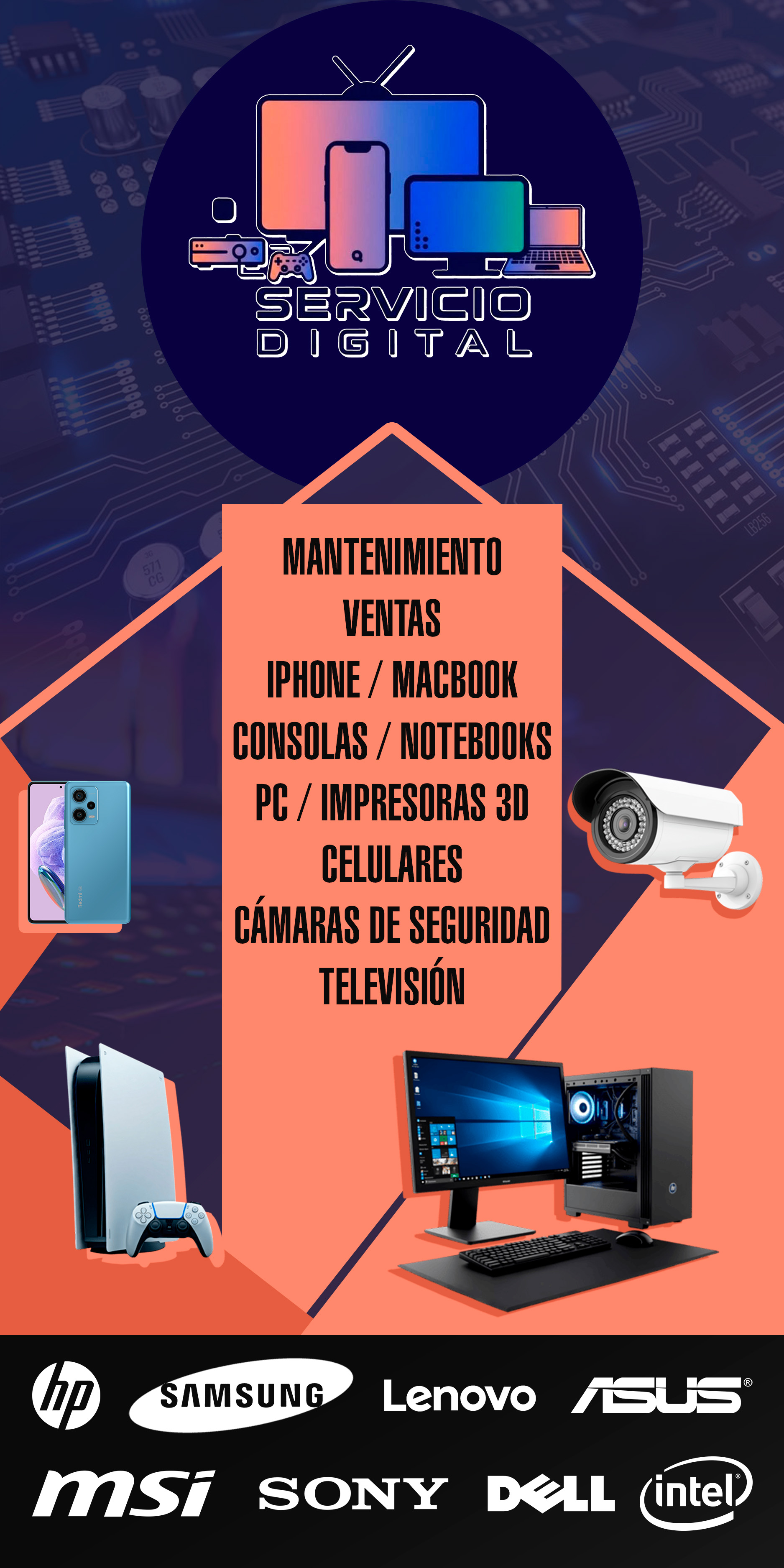 Diseño Cartel de Servicio Técnico