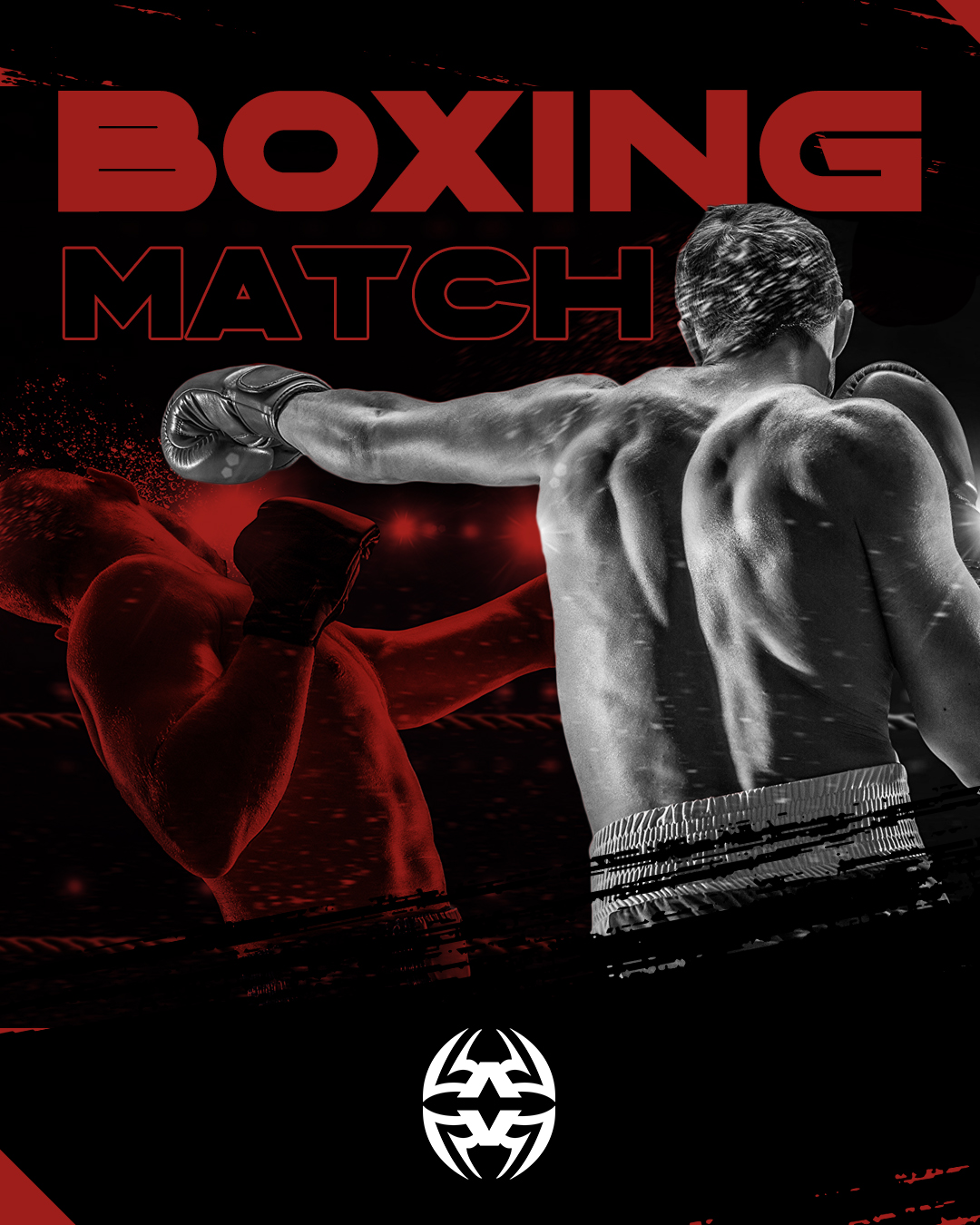 Flyer Boxeo "Muestra"