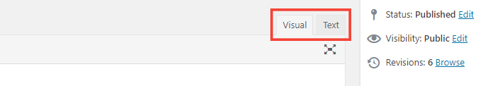 Visual and Text Sections