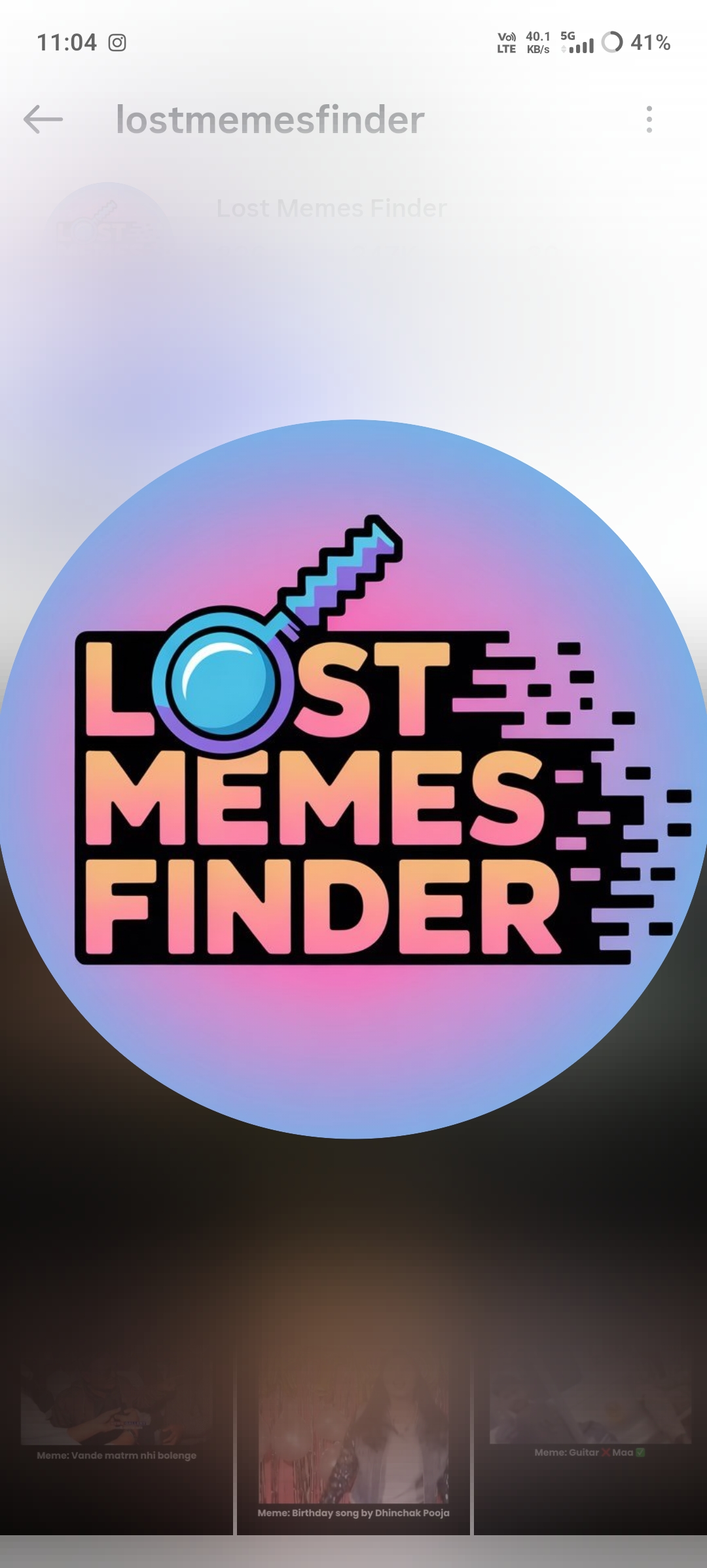 Lost Memes Finder