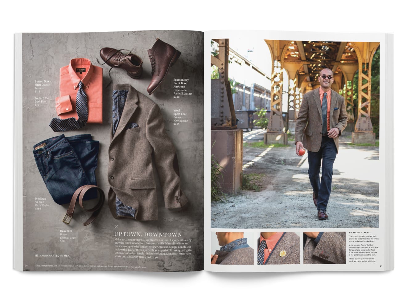Allen Edmonds Direct Mail Catalog Spread