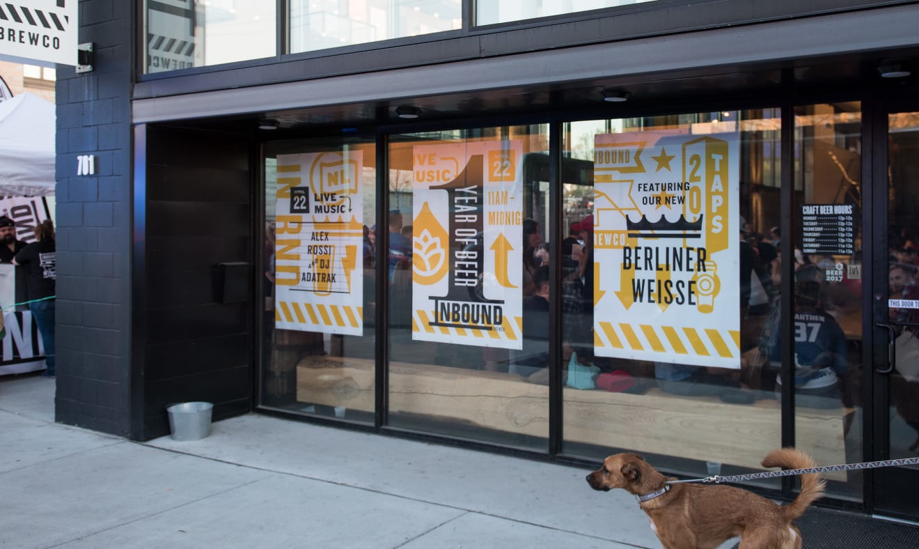 Inbound BrewCo 1st Anniversary Banners