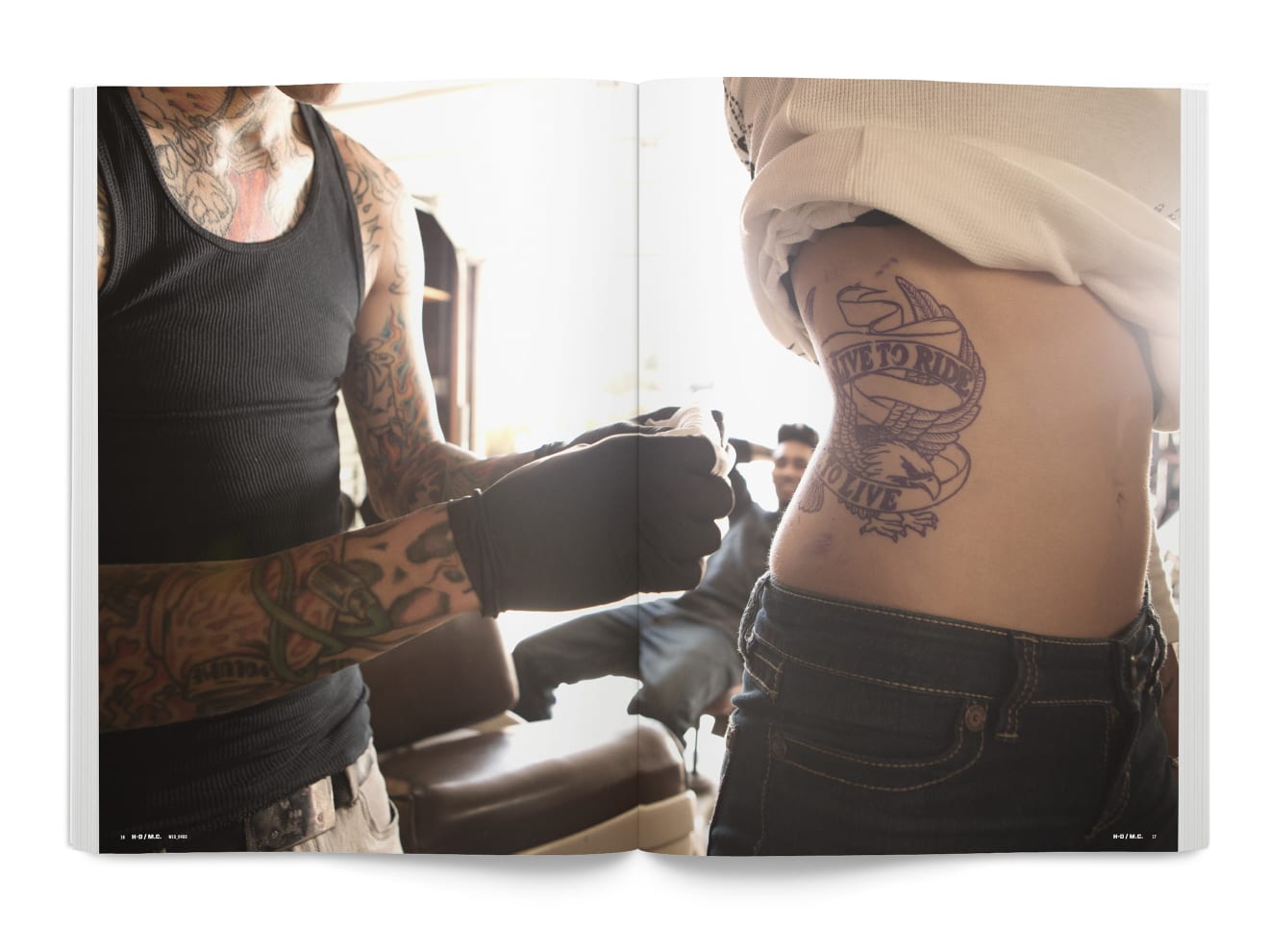 MotorClothes Lifestyle Photography Book Spread
