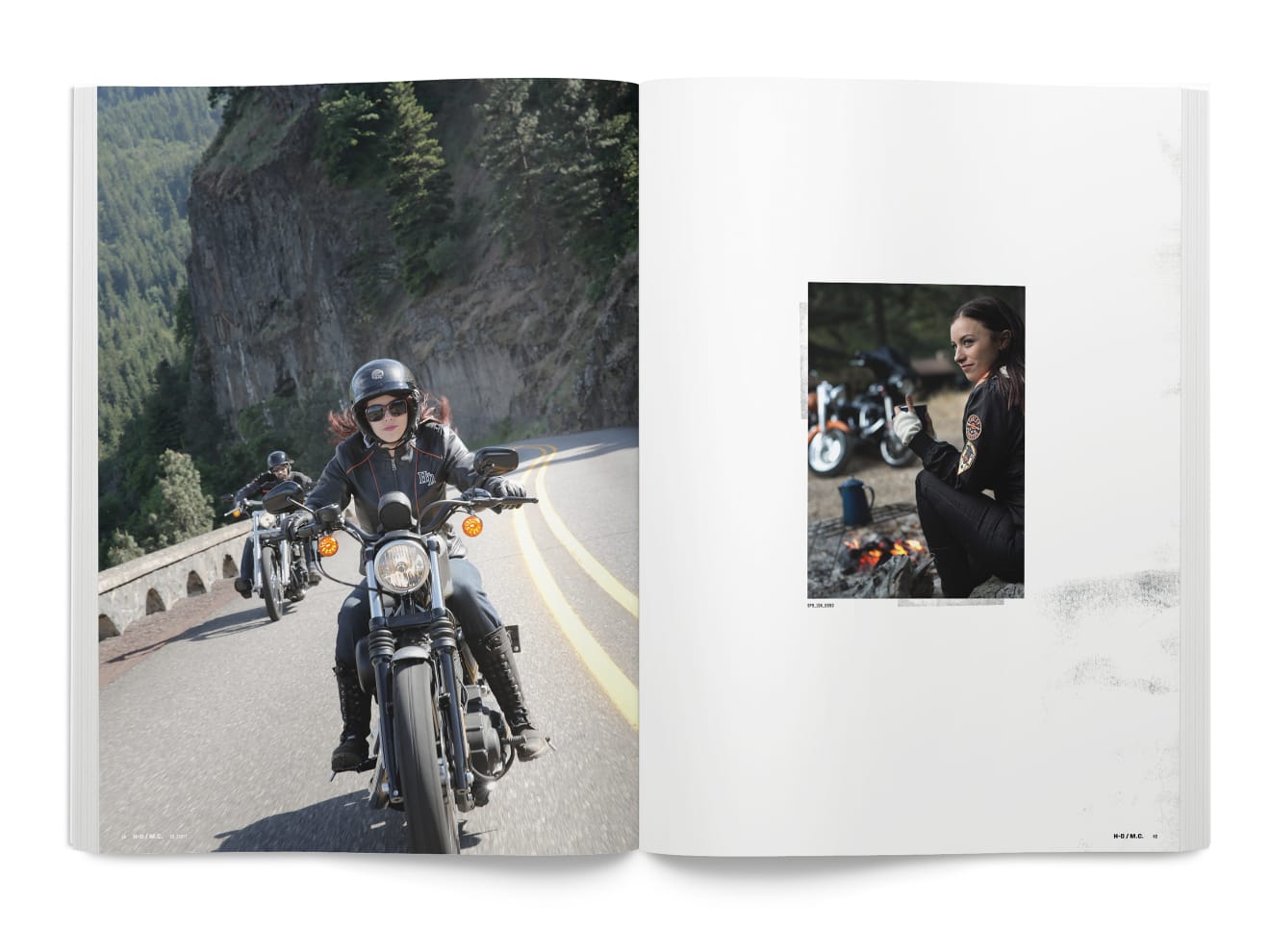 MotorClothes Lifestyle Photography Book Spread