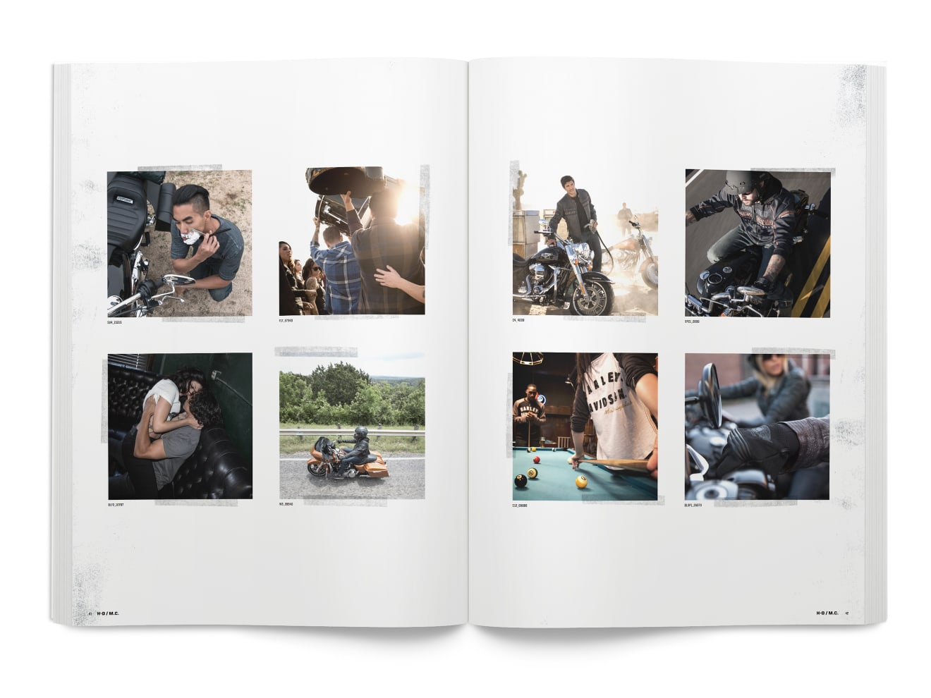 MotorClothes Lifestyle Photography Book Spread
