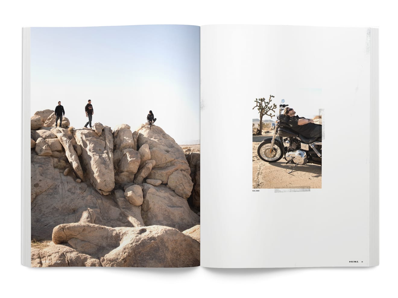 MotorClothes Lifestyle Photography Book Spread