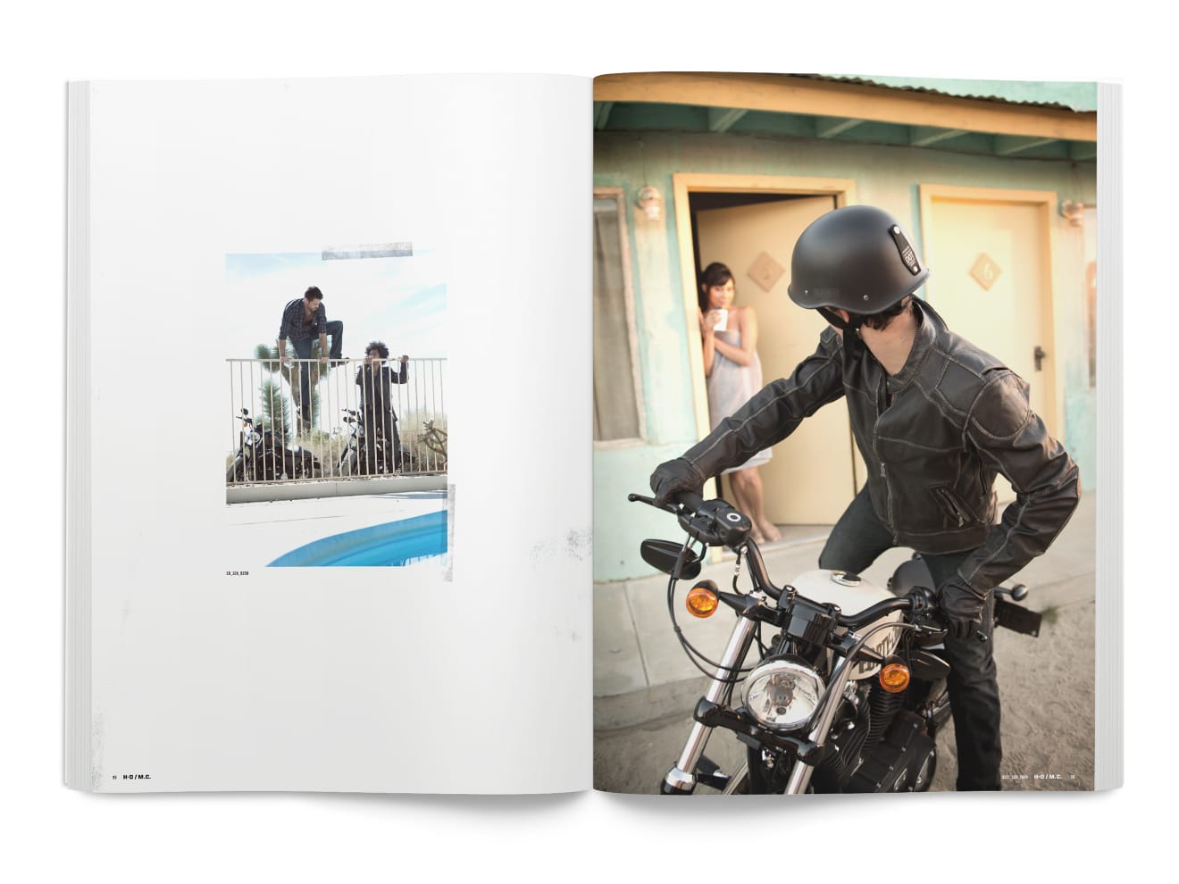 MotorClothes Lifestyle Photography Book Spread