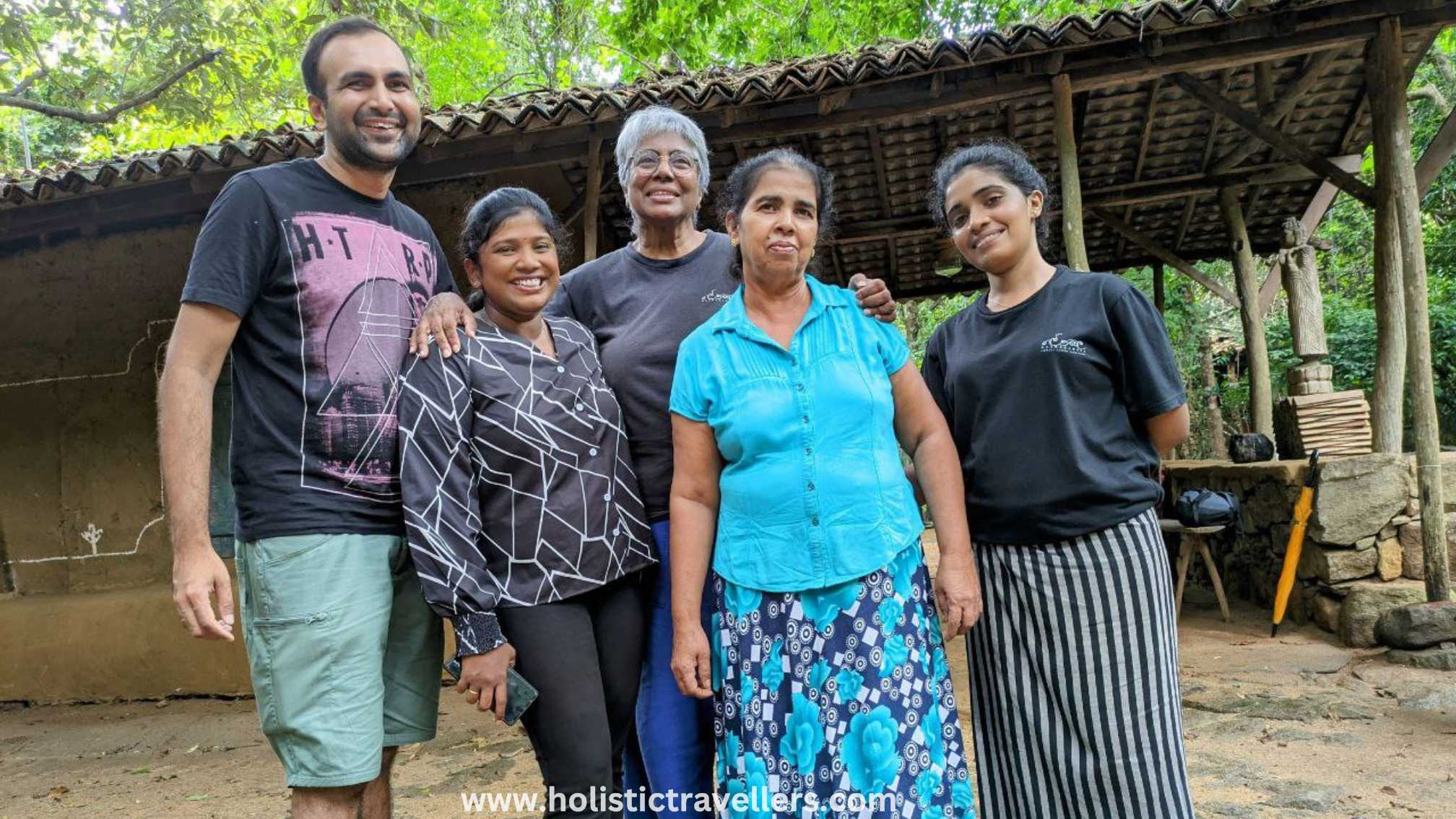Yeswanth, Suneela, Maulie and two staff members