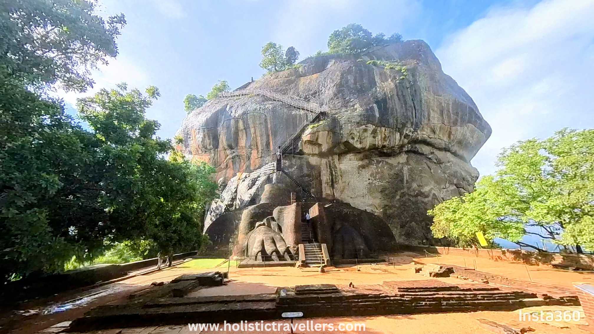 Entrance to Sigiriya where you can see the lion paws