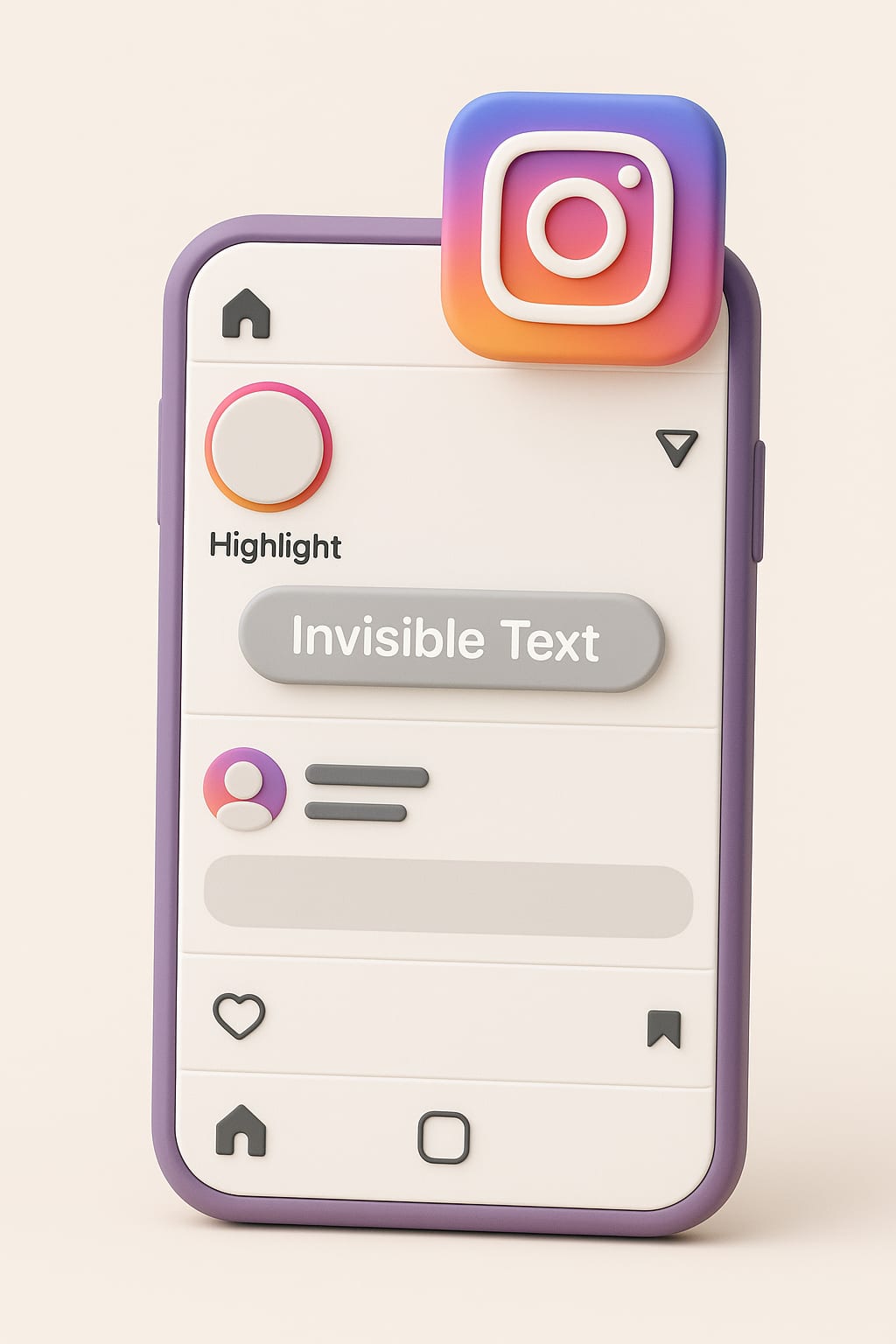 Unsichtbare Räume für Instagram