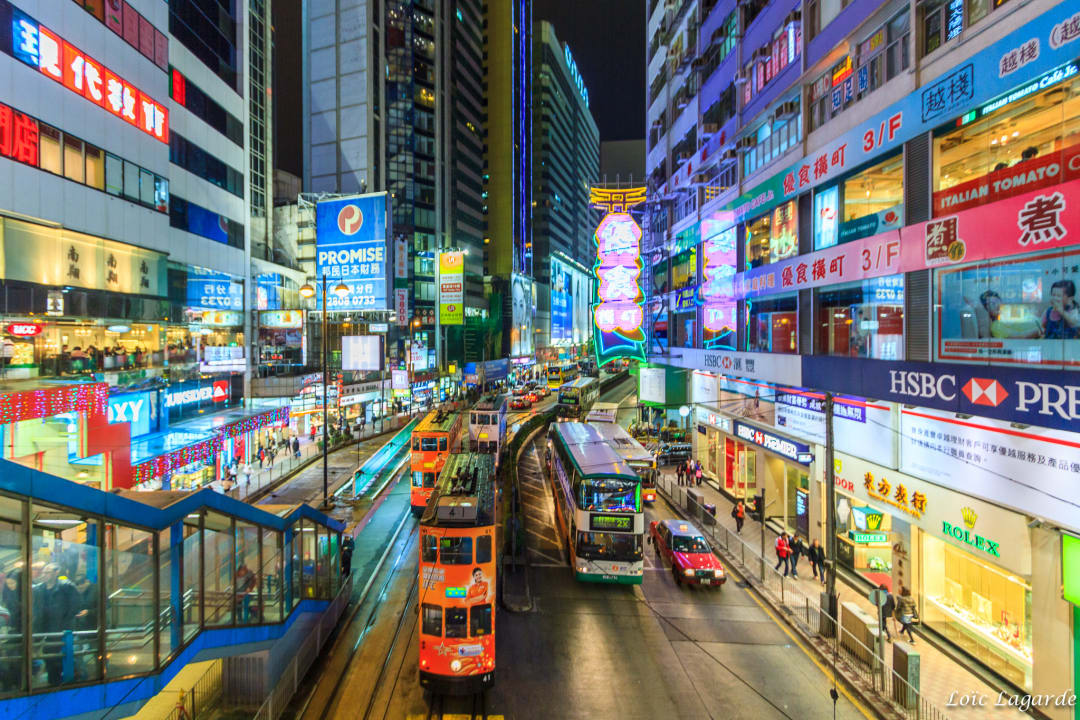 Hong Kong by night