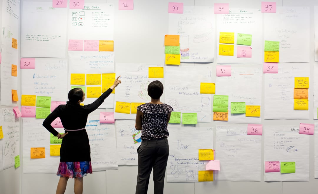 Are architects afraid of innovation? Big board with post-its