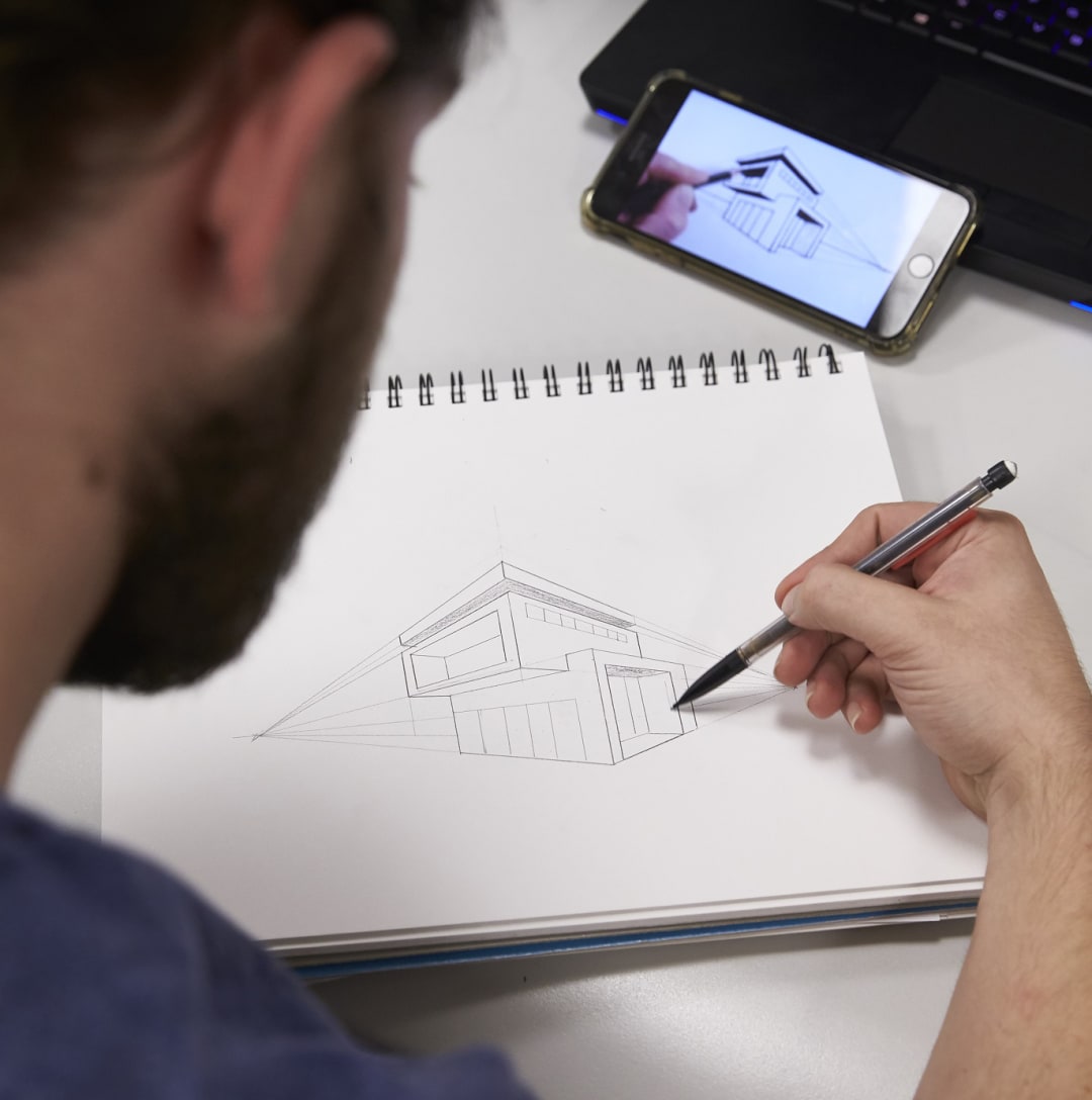 drawing students