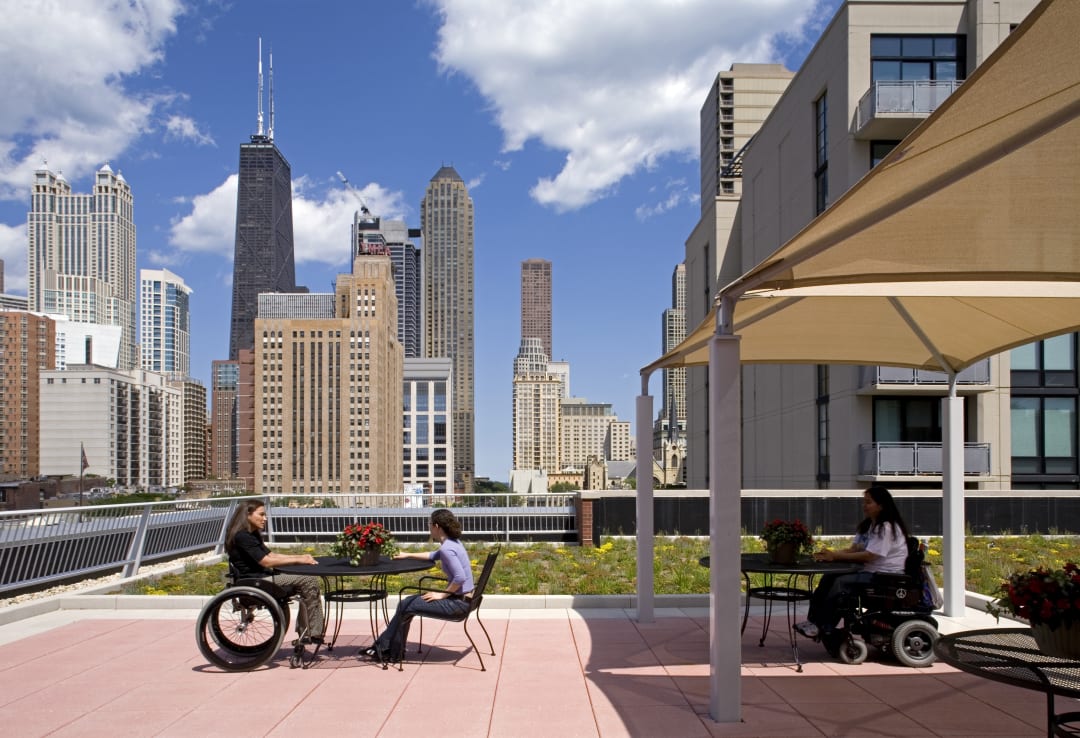 green roof and roof deck area_ACCESSLIVING_LCMARCHITECTS