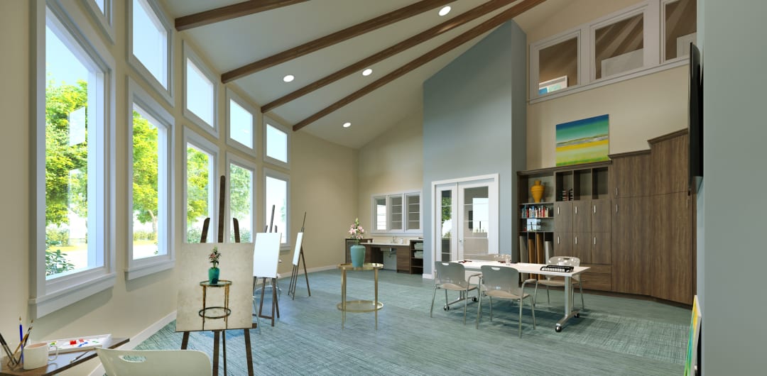 Art room at Meadow Active Lifestyle Community