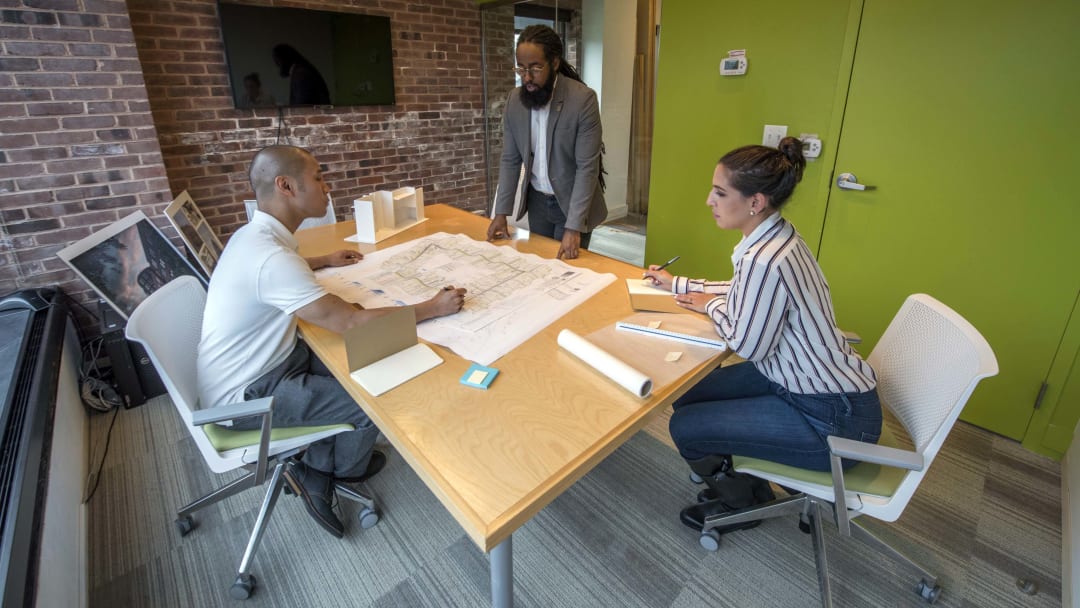 Architects around table