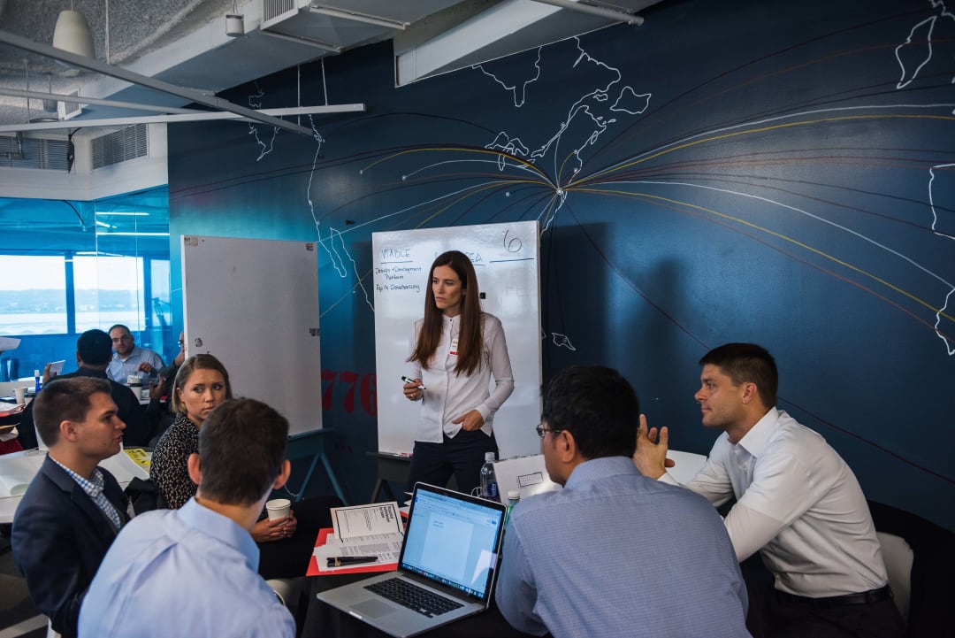 Participants of the Practice Innovation Lab brainstorm their future practice model