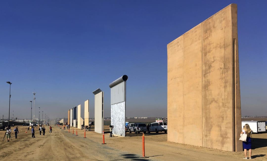 Border wall prototypes