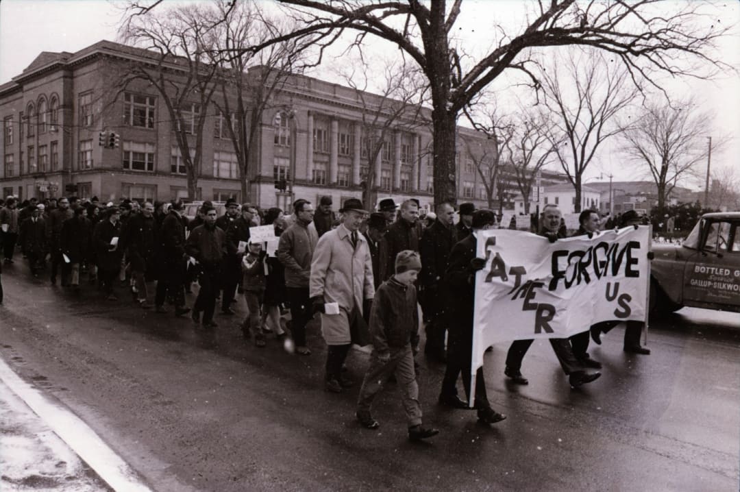 Civil Rights protest in Ann Arbor in 1965