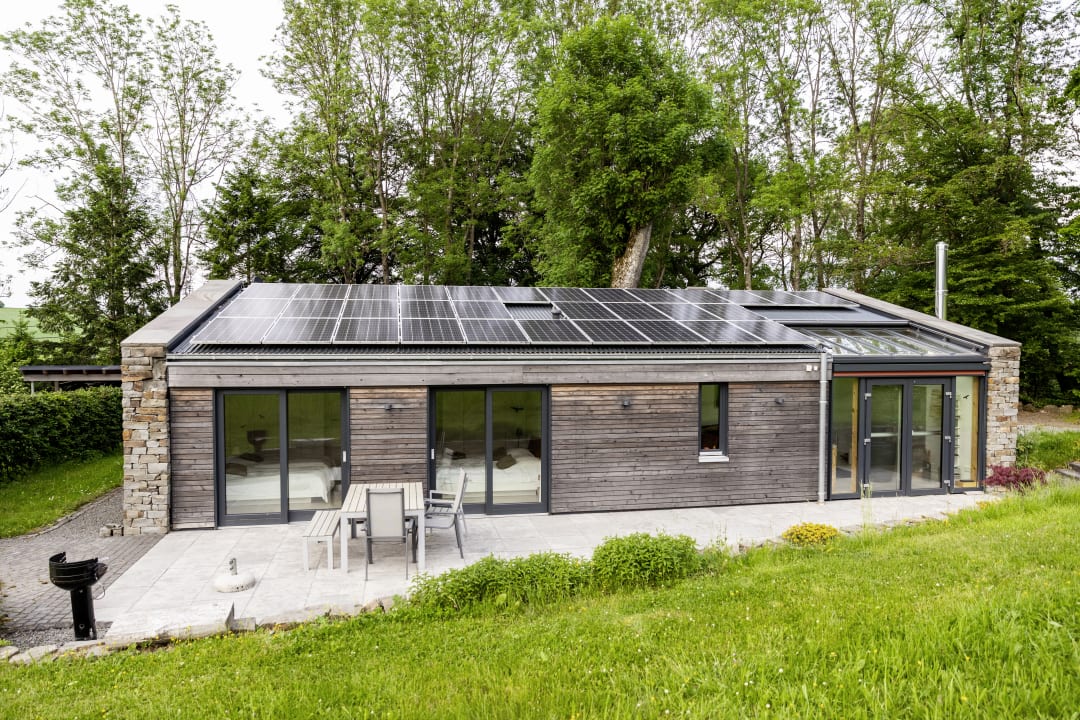 House with solar panels